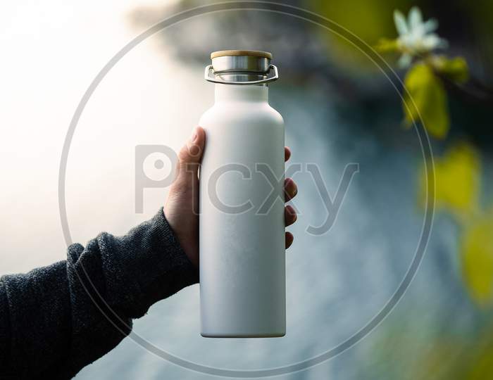 Beautiful Portrait Of A Water Bottle