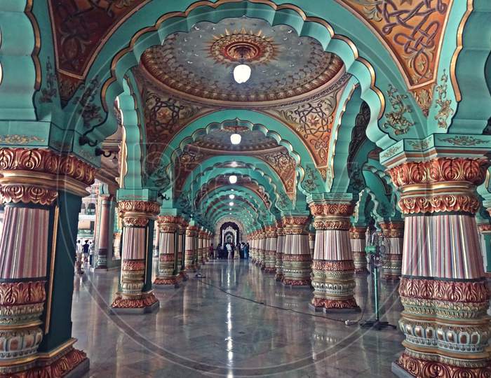 interior of Amba Vilas Palace, Mysore