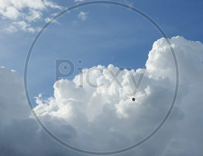 Image of Colorful Kites Flying On The Wind In Bangalore City With