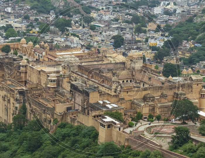 Amer Fort Top View From Jaigrah Fort.