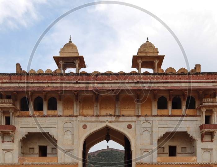 Suraj Pole Gate From Jalebi Chowk Inside Amer Fort.