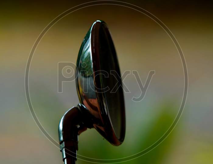 Rear View Mirror Of A Bullet