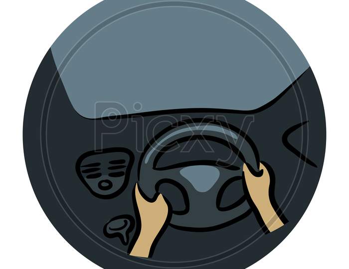Driving Icon Logo