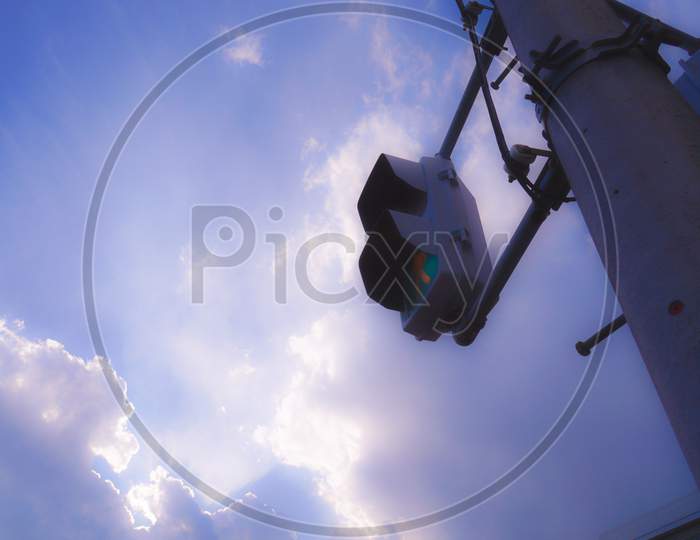 The Image And Pedestrian Signal From The Cloud Of Clouds