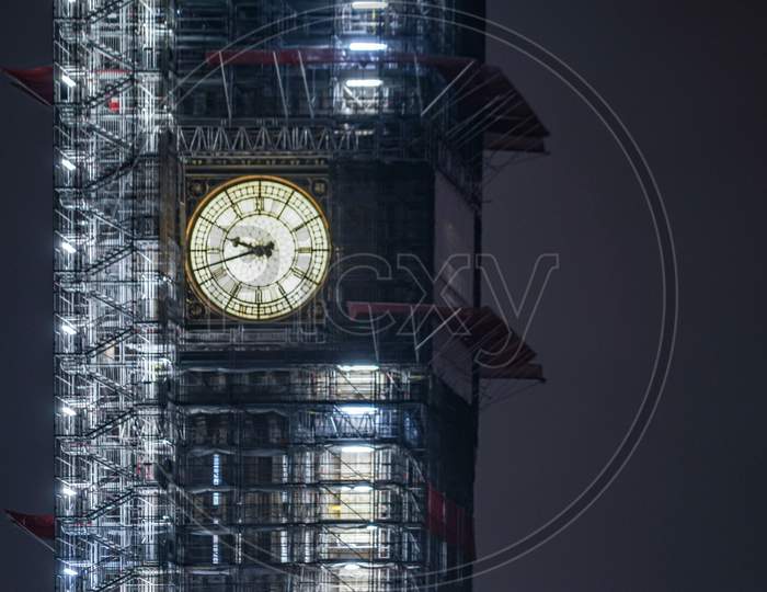 Night View Of Big Ben In The Renovation (London)