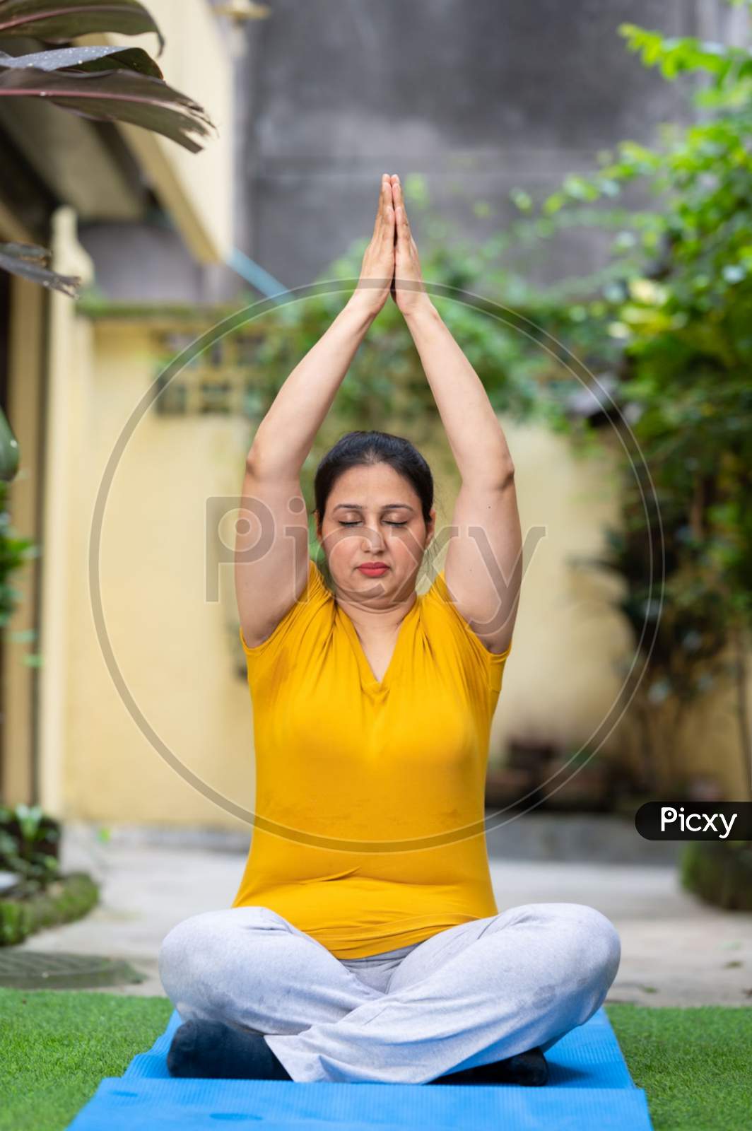 Beautiful Woman Yoga Namaste