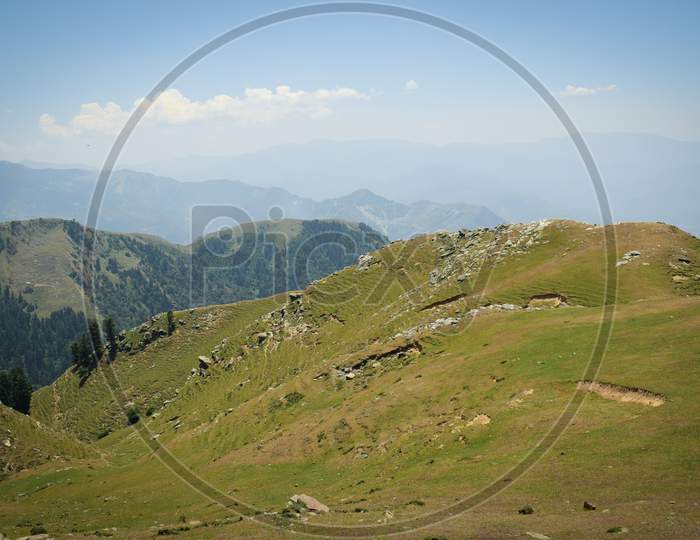 photograph of beautiful Himalayan landscape or mountains .