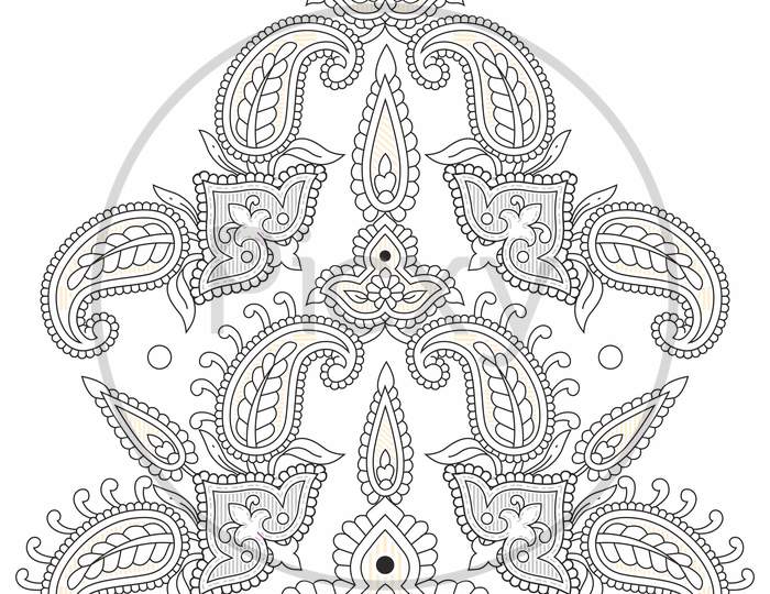 Mandala Design Of Element With Decorative Pattern