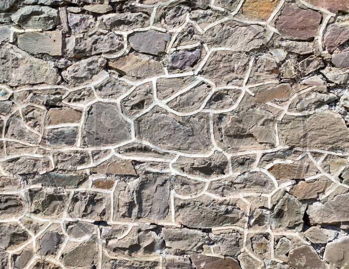 Stone wall in gray tones, Background