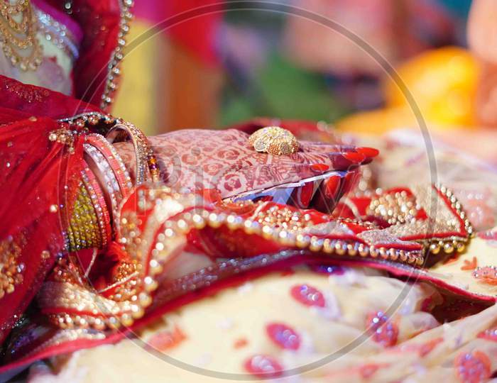 Indian Bride Wearing big ring