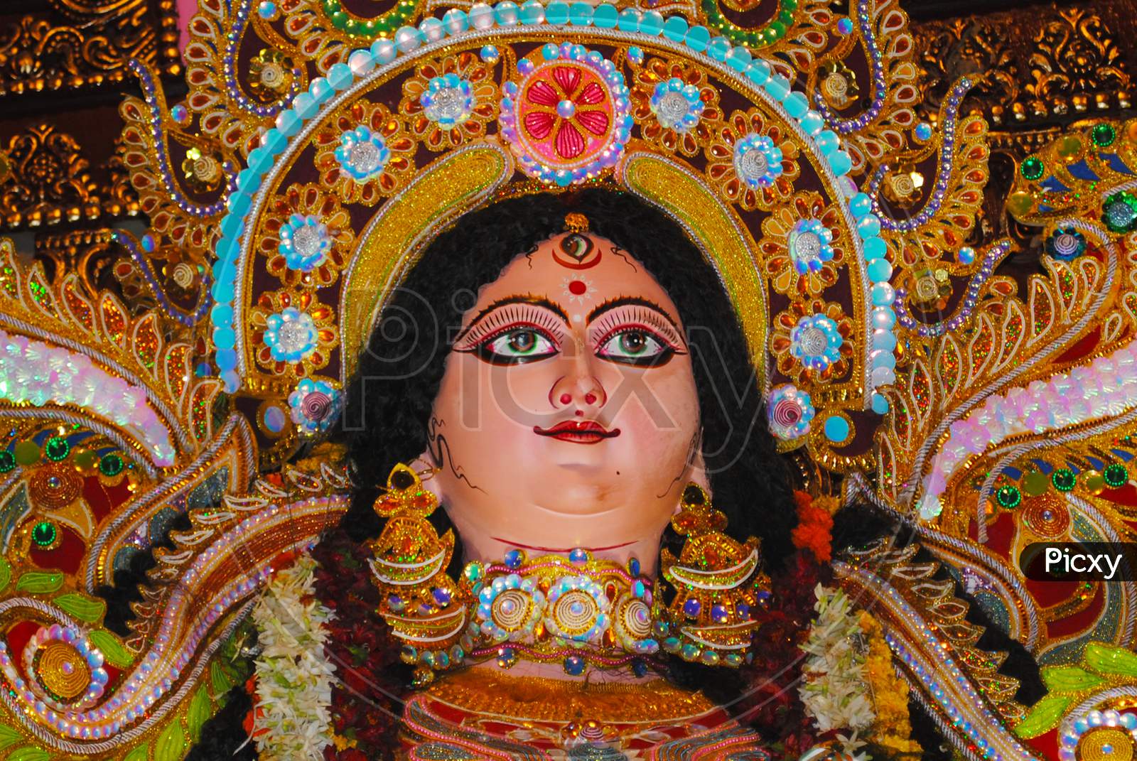 Goddess Durga, Durga idol, Goddess Durga, the most worshiped deity of Hindus, Durga Puja, the biggest festival of Bengalis