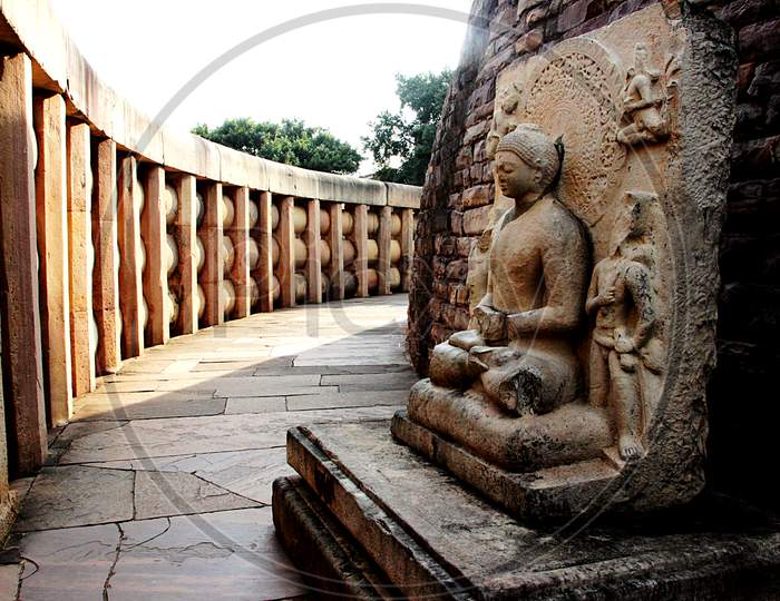 Inner Passage Of Stupa, Sanchi