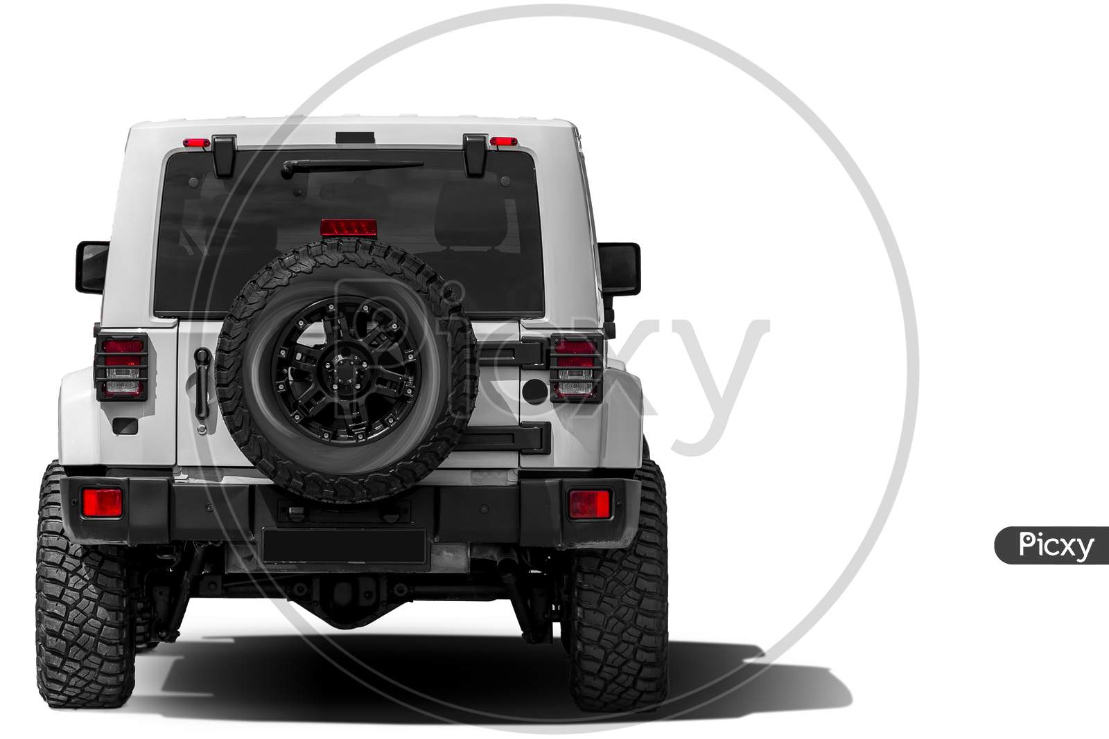 Jeep rear deals view