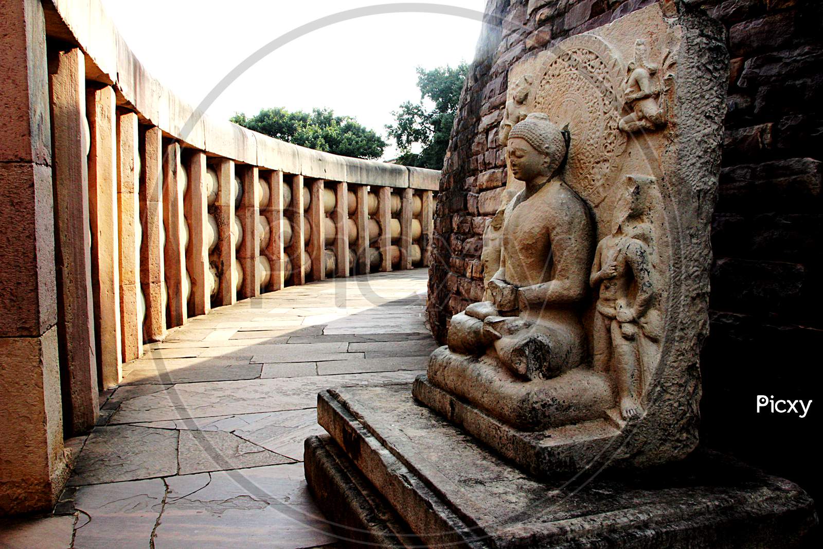 Inner Passage Of Stupa, Sanchi
