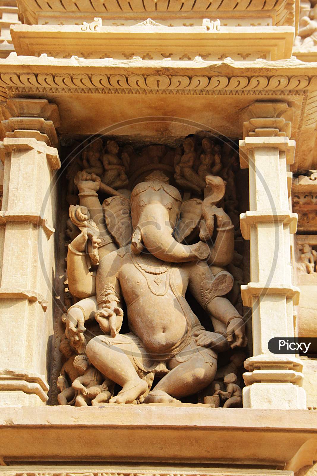 Panel Of Dancing Ganesha