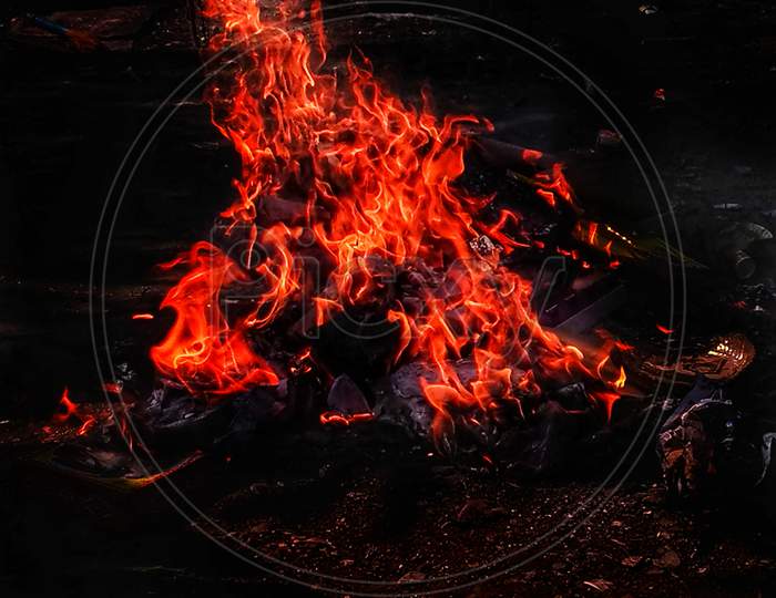 Burning Woods Fire Bonfire 🔥