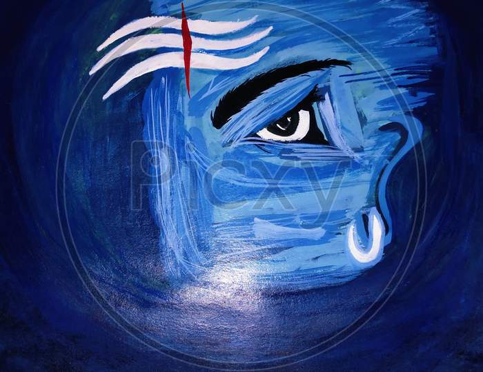 Lord Shiva painting 🎨