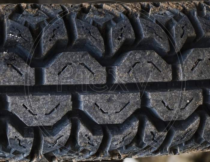 tire face closeup rubber tire texture vintage tone