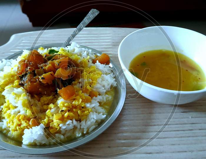 Rice Plate Daal Chaawal