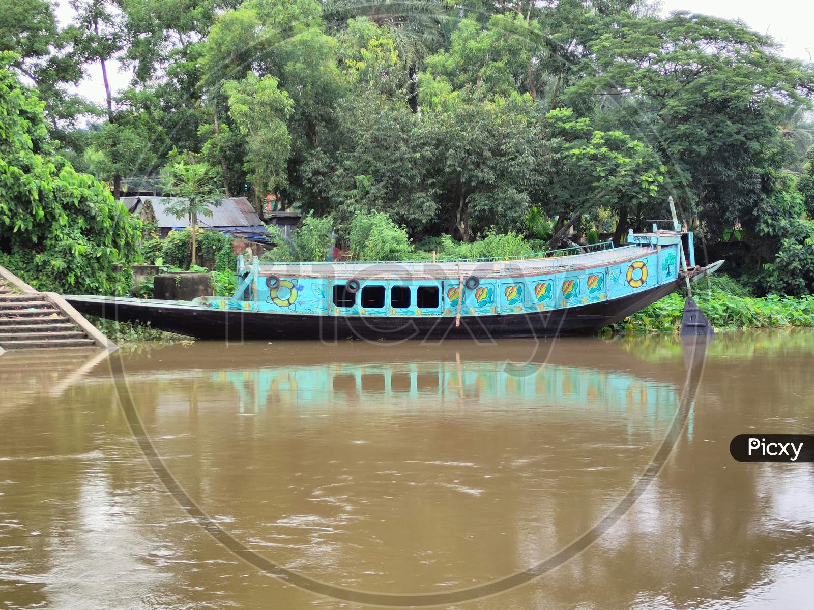 A passenger boat in Bangladesh