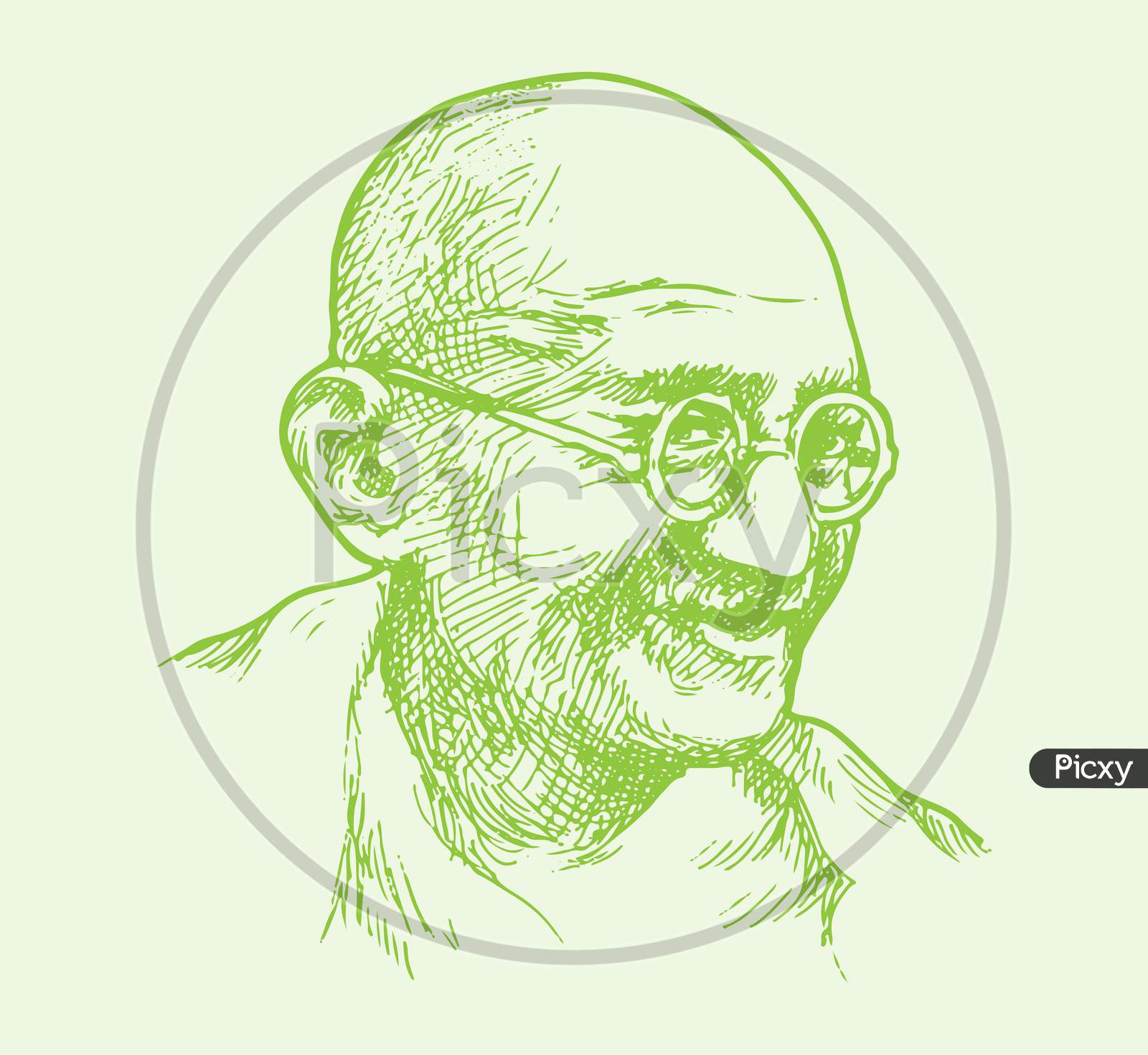 Mahatma Gandhi Poster by Wayne Pascall - Pixels