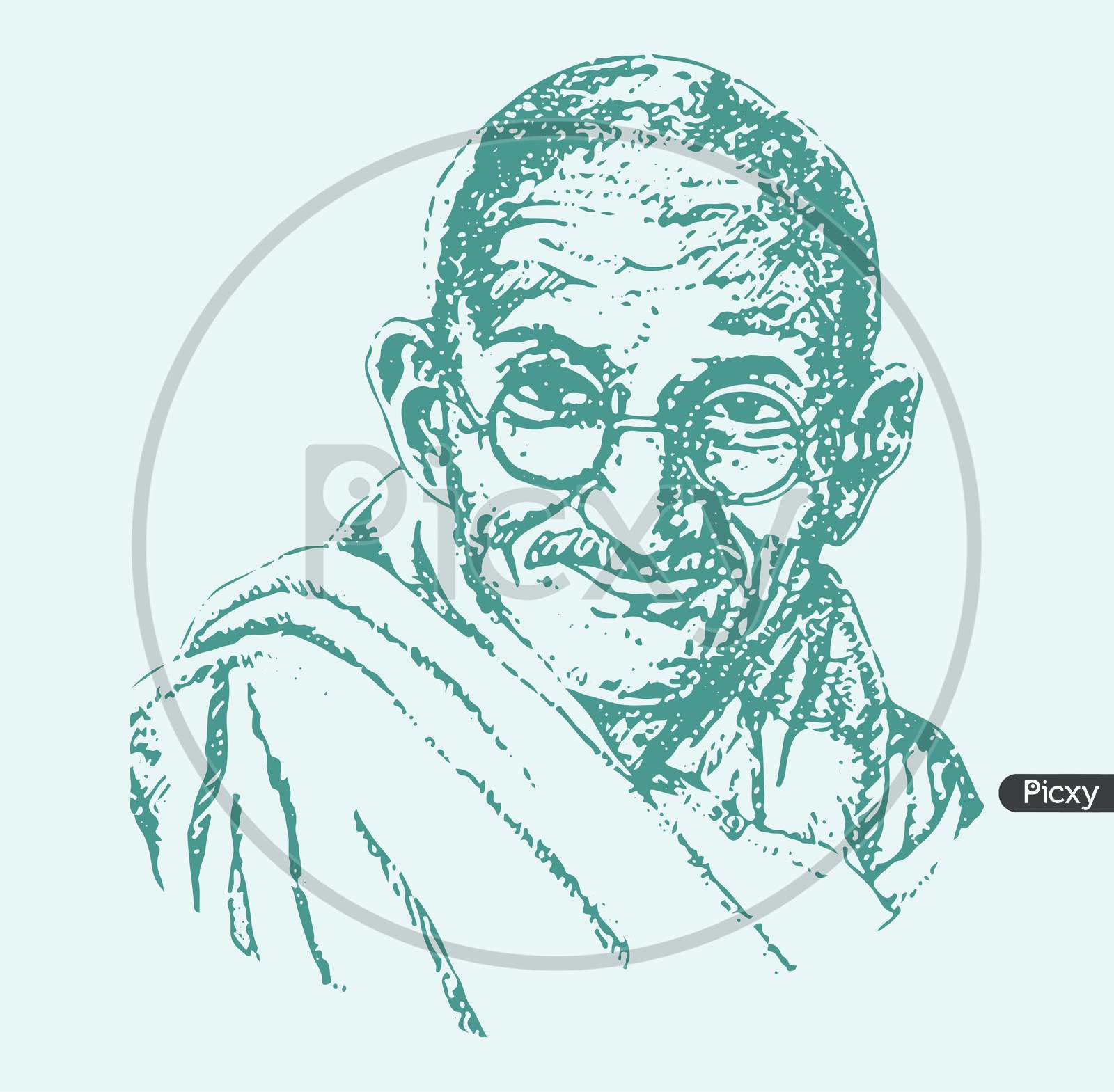 How to Draw Gandhiji Step by Step