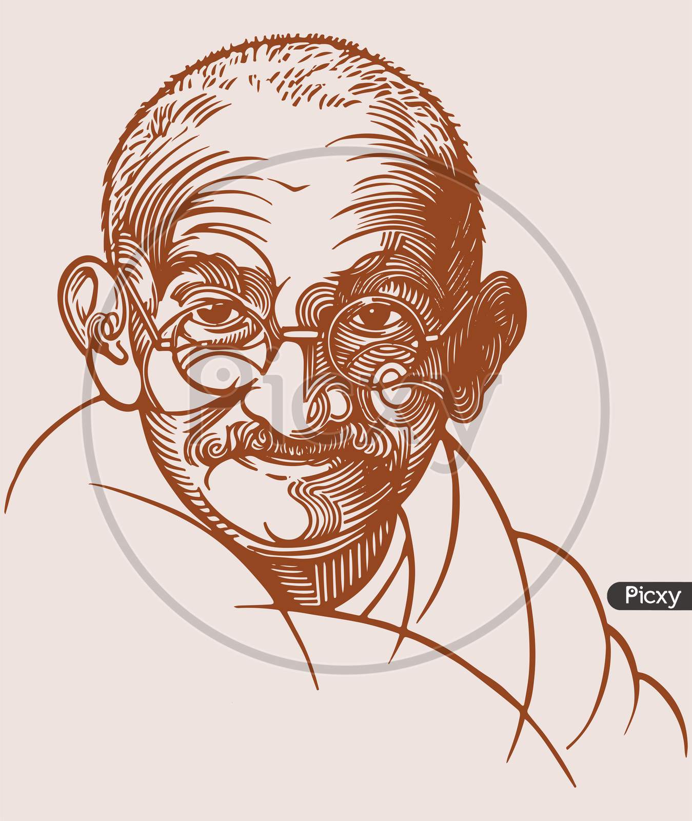 Pencil Sketch Mahatma Gandhi By Nazim Toonzacademy