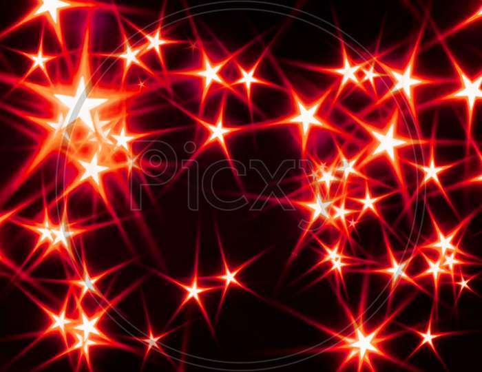 RED STAR OVEARLAY STOCK IMAGE