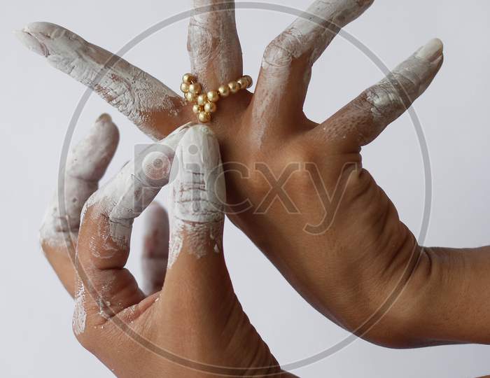 Angel hands