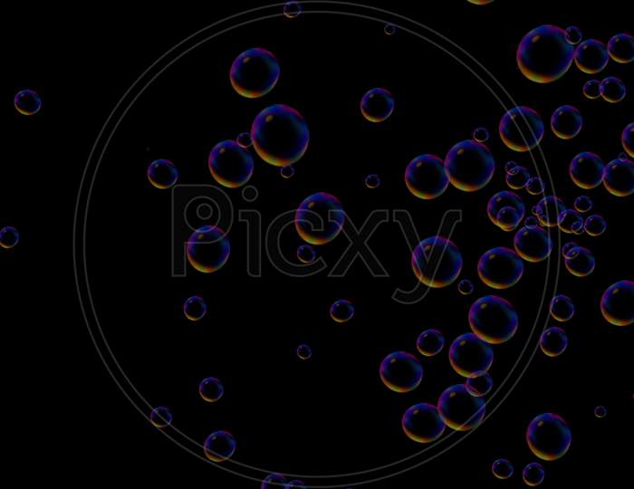 Bubbles Colorful Overlay  Image