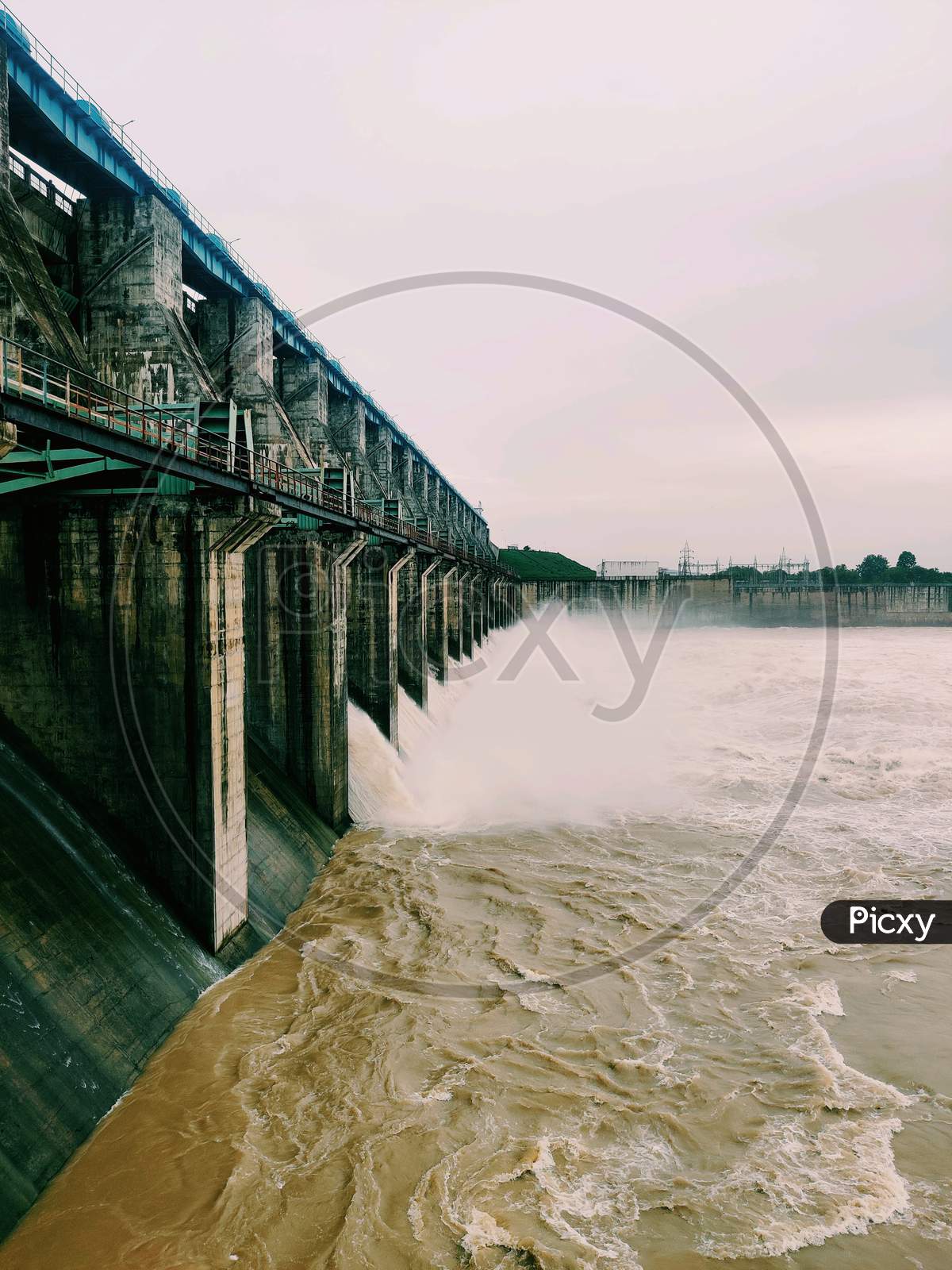 Image Of Rajghat Dam Waterfalls And River Ps899192 Picxy 5367