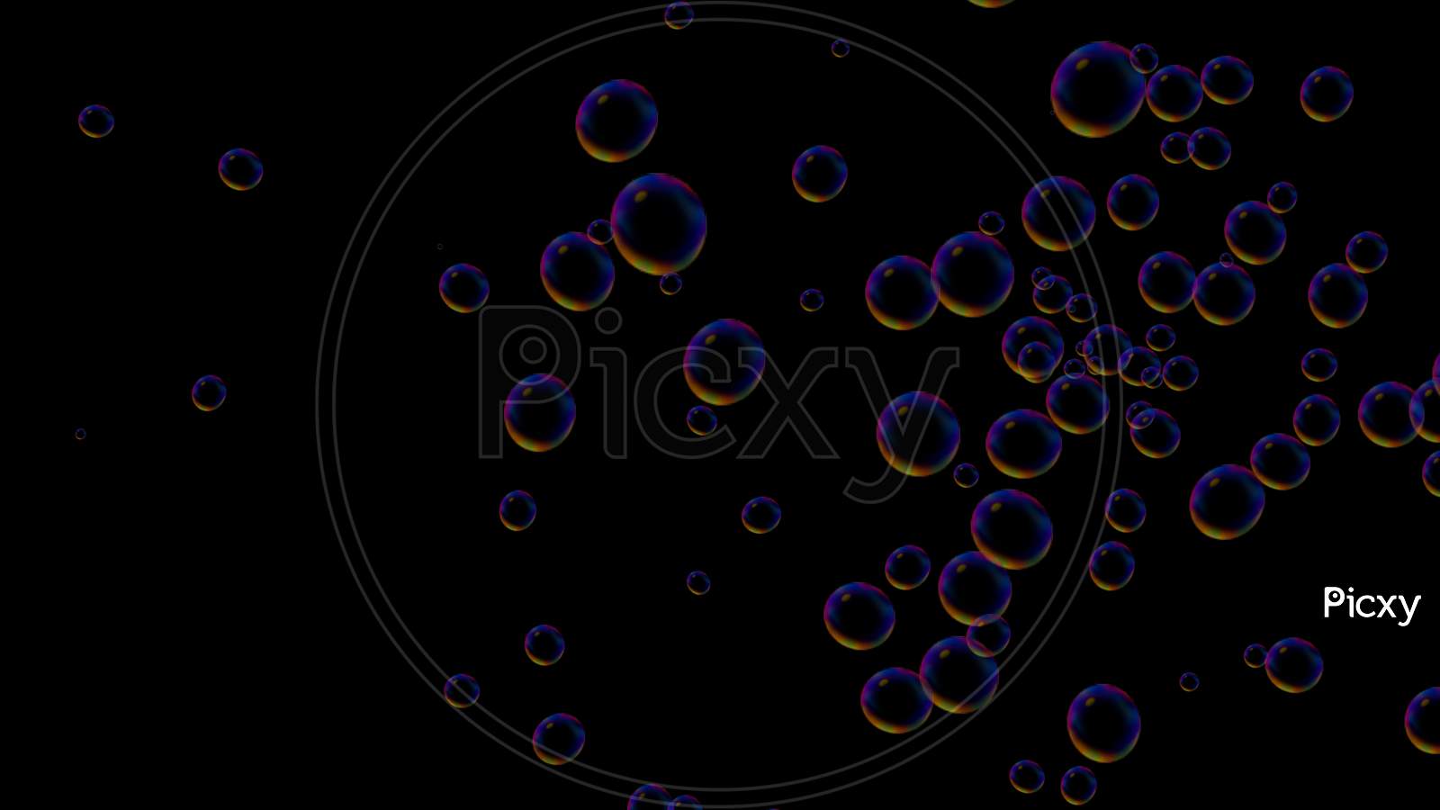 Bubbles Colorful Overlay  Image