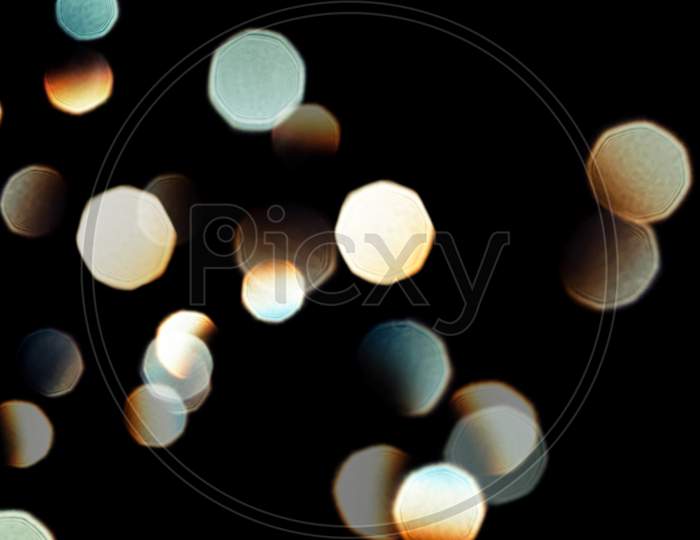 Glowing Particles Overlay Stock Image