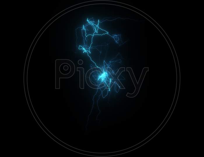 Electricity Power Effect Overlay Image