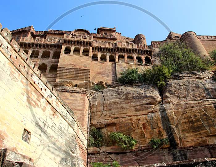 Meharongarh Fort On Rocky Hill