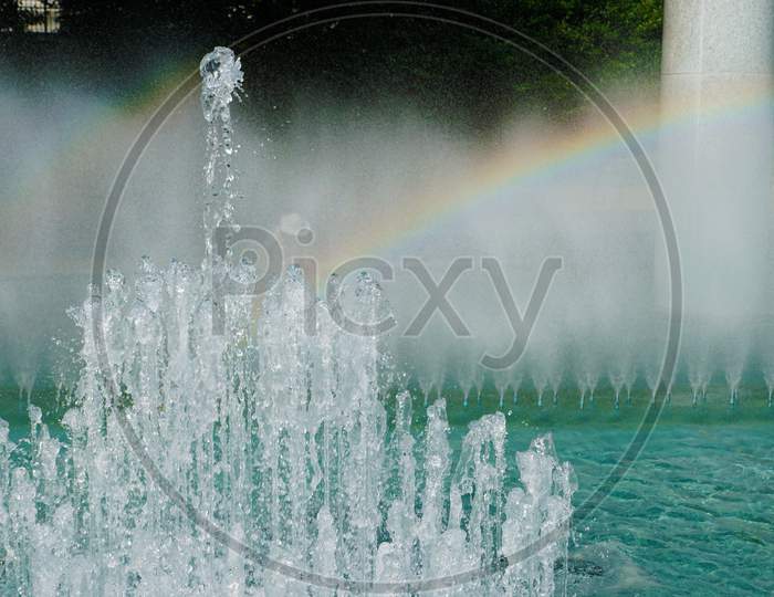 Fountain And Rainbow