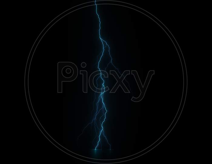 Thunder Lightning Effect Overlay Image