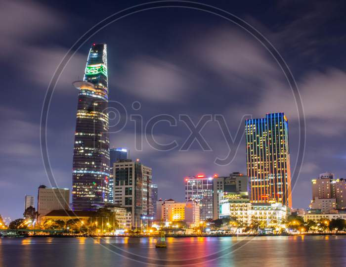 Ho Chi Minh City Night Scene, Vietnam