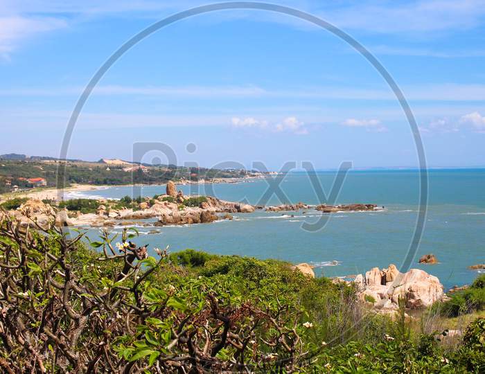 View Of The Coast Of The Region Sea In Binh Thuan, Vietnam