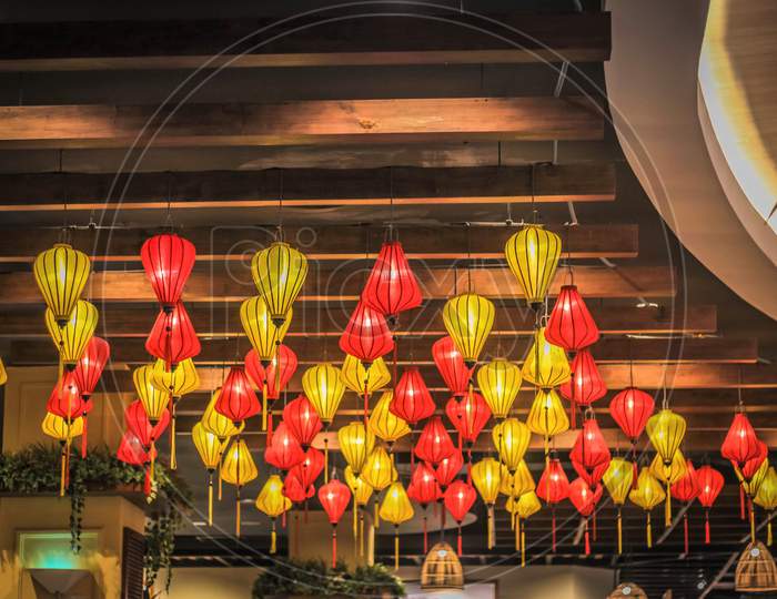 Various Colourful Lanterns In Ho Chi Minh City - Vietnam