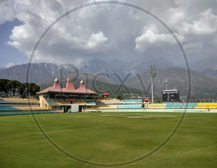 The HPCA Stadium in Dharamshala Himachal Pradesh