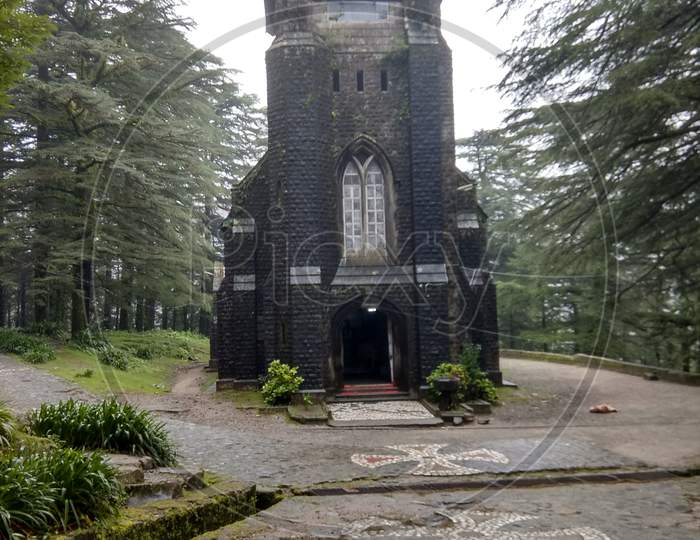 The famous church in McleodGanj Dharamshala