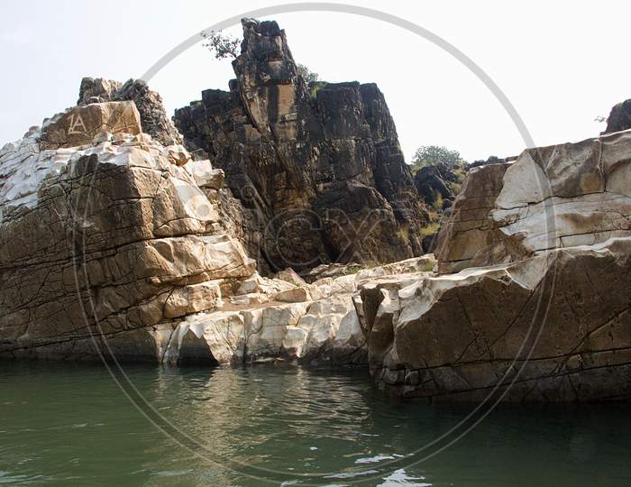 Marble Rocks At Bedaghat