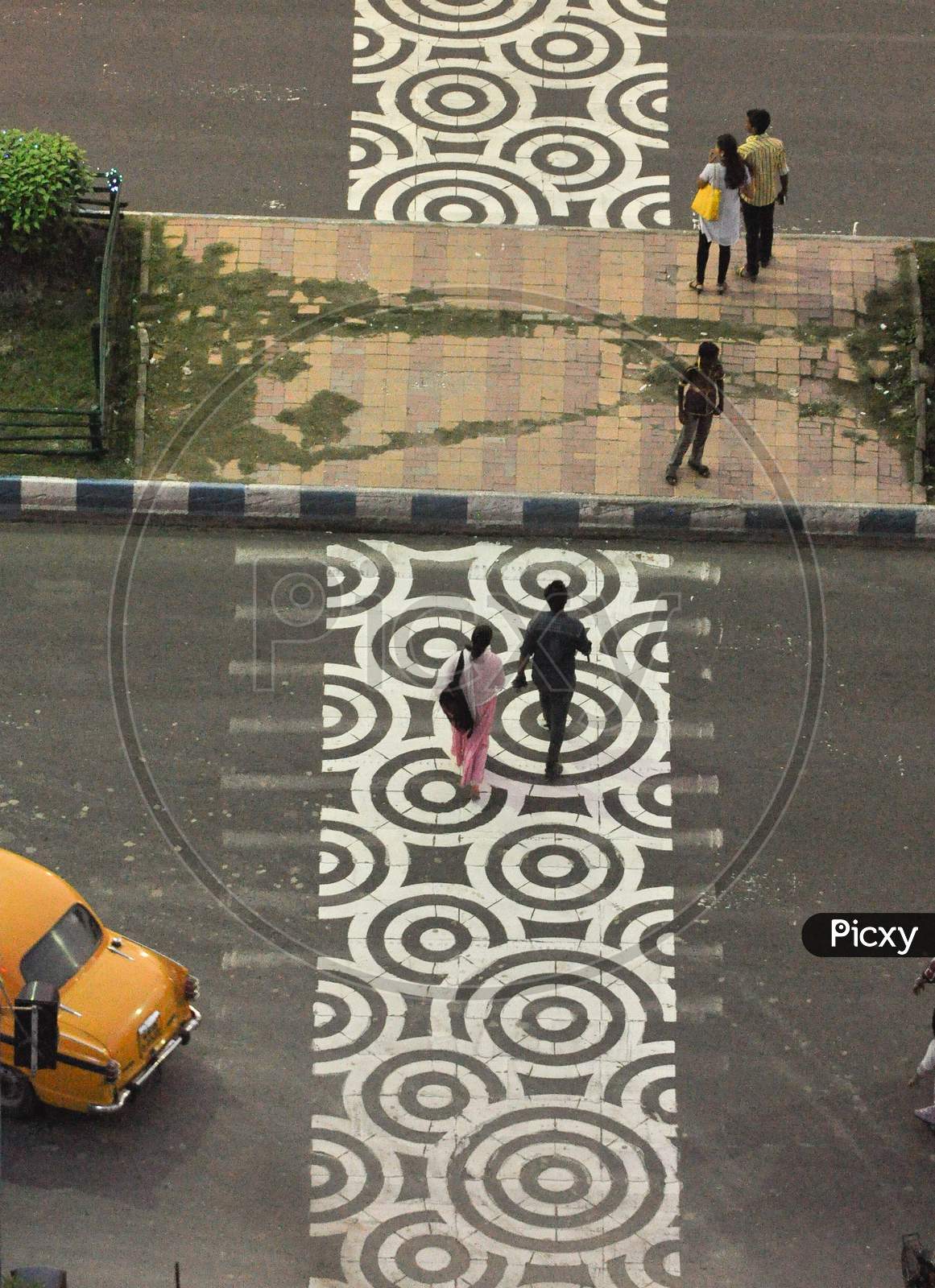 Decorated Zebra crossing