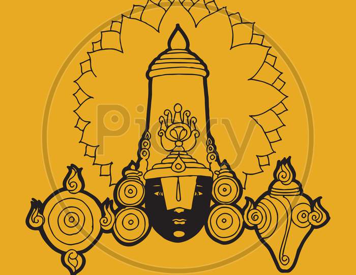 Sketch Of Different Types Of Lord Krishna, Vishnu Avatar Outline Editable Illustration