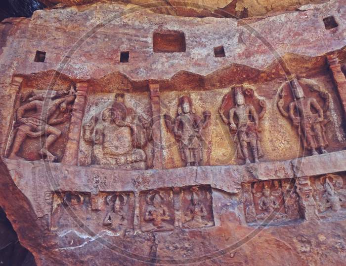 badami cave temples karnataka india