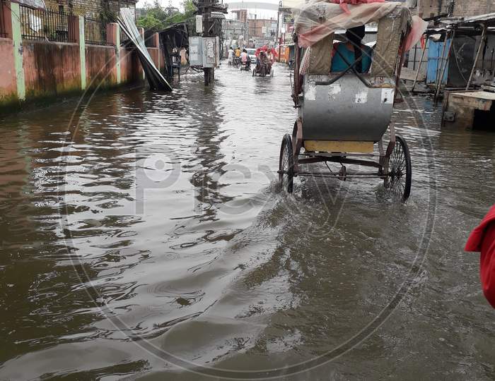 Bihar badh latest photo.  Flooding photo