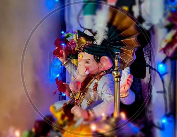 Beautiful picture of Indian god Lord Ganesha