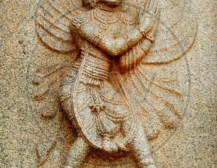 Statue Of Garuda, Hampi