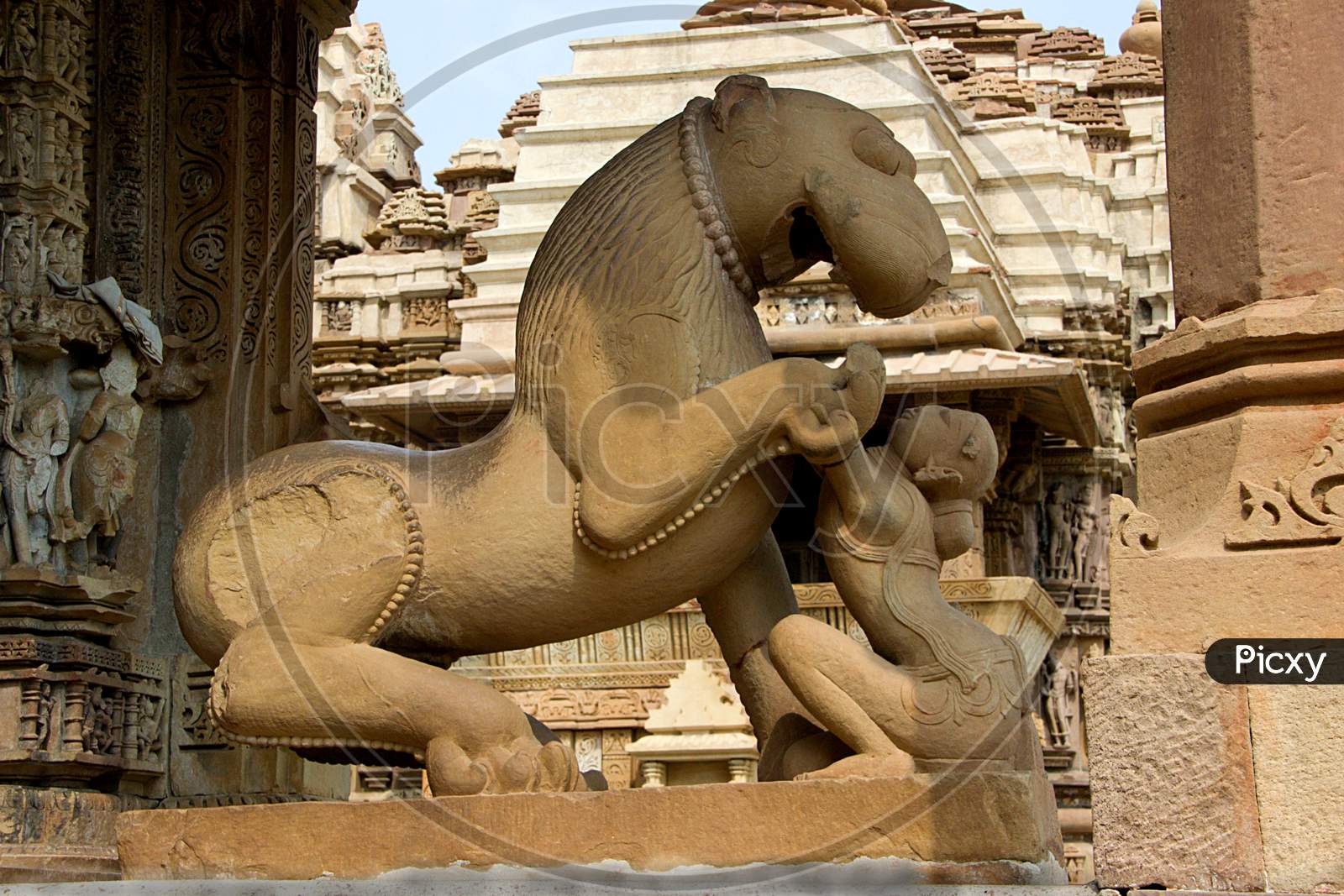 Lion And Lady, Khajuraho